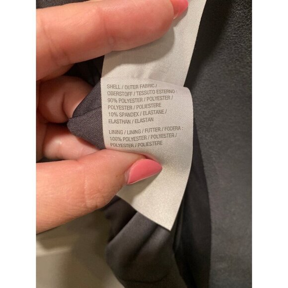 Belle by Kim Gravel 1X Charcoal Blazer | Zipper Detail, Fully Lined - Picture 4 of 5